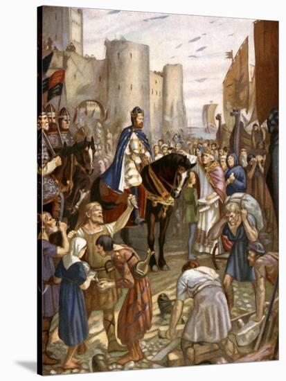 William Rufus at the Tower of London-Charles Goldsborough Anderson-Stretched Canvas