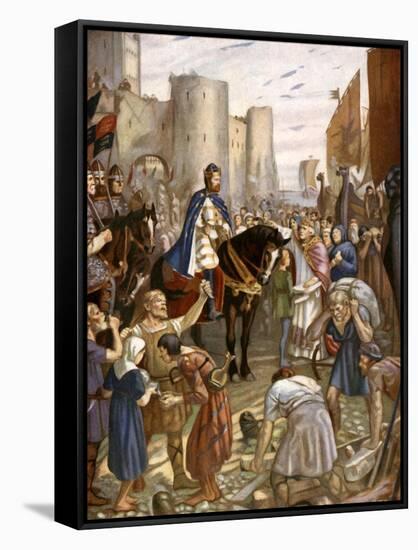 William Rufus at the Tower of London-Charles Goldsborough Anderson-Framed Stretched Canvas