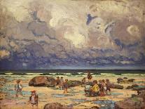Bathers on the Beach, C.1919-William Samuel Horton-Stretched Canvas