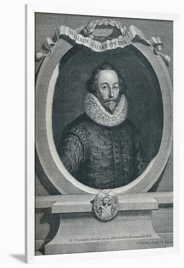 William Shakespeare (1564-1616), English Poet and Playwright, 1721, (1913)-George Vertue-Framed Giclee Print