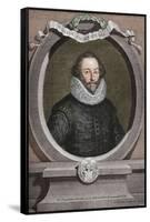 William Shakespeare (1564-1616), English poet and playwright, 1721, (1913)-George Vertue-Framed Stretched Canvas