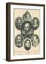 William Shakespeare and His Contemporaries-null-Framed Giclee Print