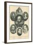 William Shakespeare and His Contemporaries-null-Framed Giclee Print