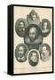 William Shakespeare and His Contemporaries-null-Framed Stretched Canvas