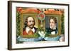 William Shakespeare and Lord Bryron, C1900-null-Framed Giclee Print