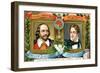 William Shakespeare and Lord Bryron, C1900-null-Framed Giclee Print