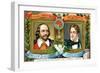 William Shakespeare and Lord Bryron, C1900-null-Framed Giclee Print