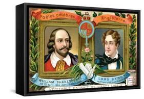 William Shakespeare and Lord Bryron, C1900-null-Framed Stretched Canvas