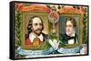 William Shakespeare and Lord Bryron, C1900-null-Framed Stretched Canvas