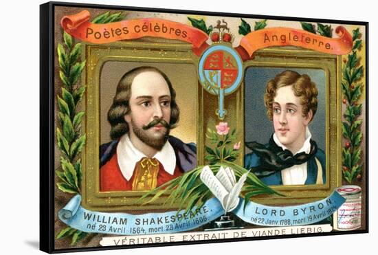William Shakespeare and Lord Bryron, C1900-null-Framed Stretched Canvas
