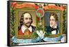 William Shakespeare and Lord Bryron, C1900-null-Framed Stretched Canvas