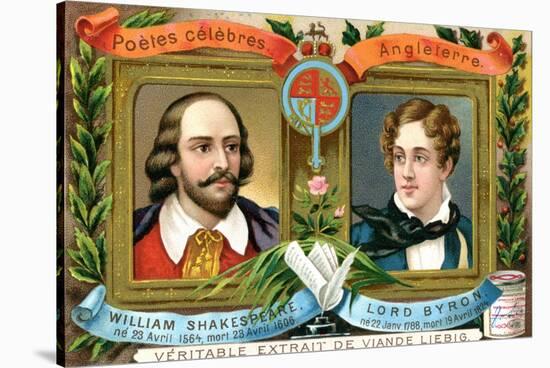 William Shakespeare and Lord Bryron, C1900-null-Stretched Canvas