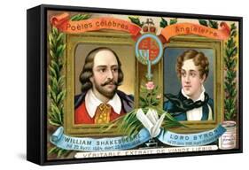 William Shakespeare and Lord Bryron, C1900-null-Framed Stretched Canvas