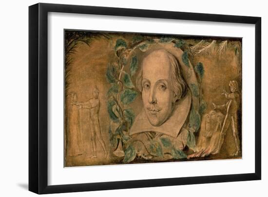 William Shakespeare, C.1800-03-William Blake-Framed Giclee Print