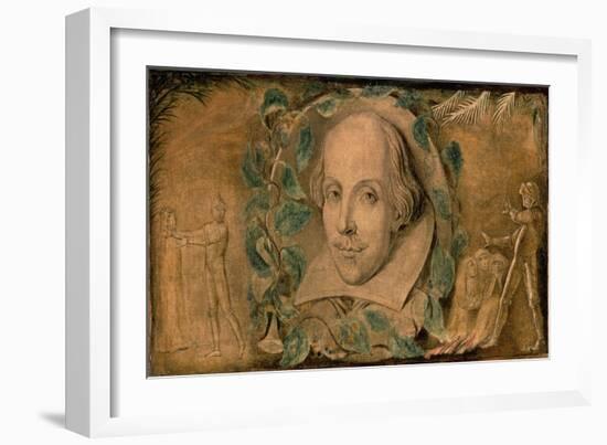 William Shakespeare, C.1800-03-William Blake-Framed Giclee Print