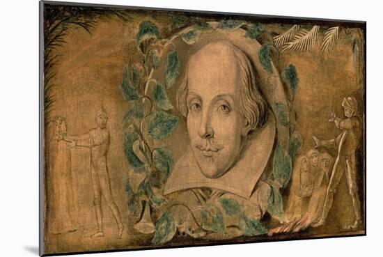 William Shakespeare, C.1800-03-William Blake-Mounted Giclee Print