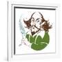 William Shakespeare - colour caricature-Neale Osborne-Framed Giclee Print