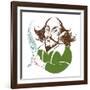 William Shakespeare - colour caricature-Neale Osborne-Framed Giclee Print