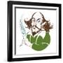 William Shakespeare - colour caricature-Neale Osborne-Framed Giclee Print