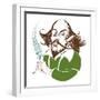 William Shakespeare - colour caricature-Neale Osborne-Framed Giclee Print