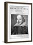 William Shakespeare, English Playwright, 1623-Martin Droeshout-Framed Premium Giclee Print