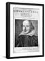 William Shakespeare, English Playwright, 1623-Martin Droeshout-Framed Premium Giclee Print