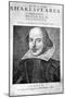 William Shakespeare, English Playwright, 1623-Martin Droeshout-Mounted Premium Giclee Print