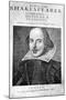 William Shakespeare, English Playwright, 1623-Martin Droeshout-Mounted Giclee Print