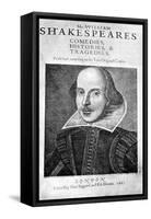 William Shakespeare, English Playwright, 1623-Martin Droeshout-Framed Stretched Canvas