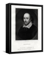 William Shakespeare, English Playwright, 19th Century-E Scriven-Framed Stretched Canvas