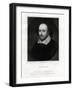 William Shakespeare, English Playwright, 19th Century-E Scriven-Framed Giclee Print