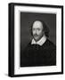 William Shakespeare, English Playwright, 19th Century-E Scriven-Framed Giclee Print