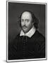 William Shakespeare, English Playwright, 19th Century-E Scriven-Mounted Giclee Print