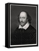 William Shakespeare, English Playwright, 19th Century-E Scriven-Framed Stretched Canvas