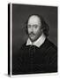 William Shakespeare, English Playwright, 19th Century-E Scriven-Stretched Canvas