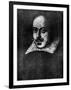 William Shakespeare, English Playwright, 19th Century-null-Framed Giclee Print