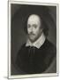 William Shakespeare English Playwright and Poet-Edward Scriven-Mounted Photographic Print