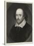 William Shakespeare English Playwright and Poet-Edward Scriven-Stretched Canvas