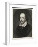 William Shakespeare English Playwright and Poet-Edward Scriven-Framed Photographic Print