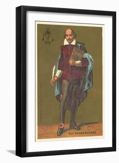 William Shakespeare, English Playwright and Poet-null-Framed Giclee Print