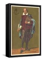 William Shakespeare, English Playwright and Poet-null-Framed Stretched Canvas