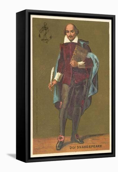 William Shakespeare, English Playwright and Poet-null-Framed Stretched Canvas