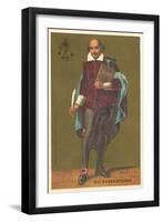 William Shakespeare, English Playwright and Poet-null-Framed Premium Giclee Print