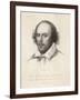 William Shakespeare English Playwright and Poet-Edward Scriven-Framed Art Print