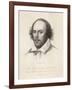 William Shakespeare English Playwright and Poet-Edward Scriven-Framed Art Print