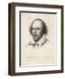 William Shakespeare English Playwright and Poet-Edward Scriven-Framed Art Print