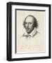 William Shakespeare English Playwright and Poet-Edward Scriven-Framed Art Print