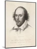 William Shakespeare English Playwright and Poet-Edward Scriven-Mounted Art Print