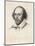 William Shakespeare English Playwright and Poet-Edward Scriven-Mounted Art Print