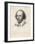 William Shakespeare English Playwright and Poet-Edward Scriven-Framed Art Print